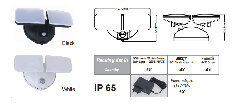 PD-2P-A Dual Light source DUCTUS: Tuus dolor noctis custos