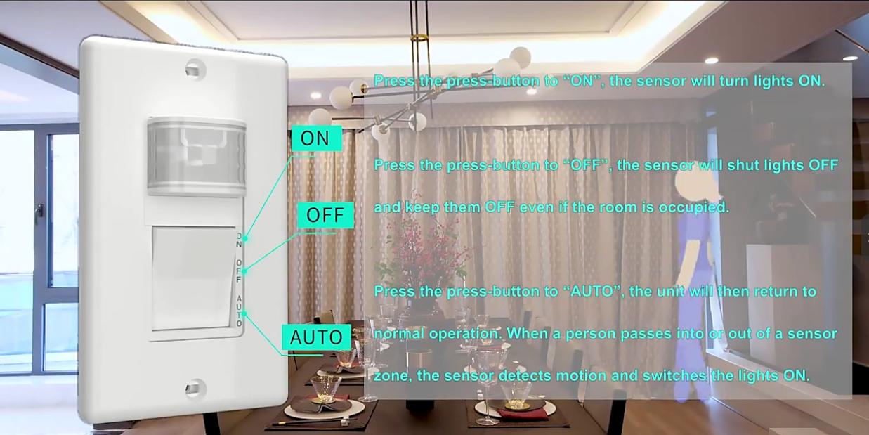 Novum experientia intelligentes Energy Saving: PD-PIR123, V3 Infrared Induction SWITCH