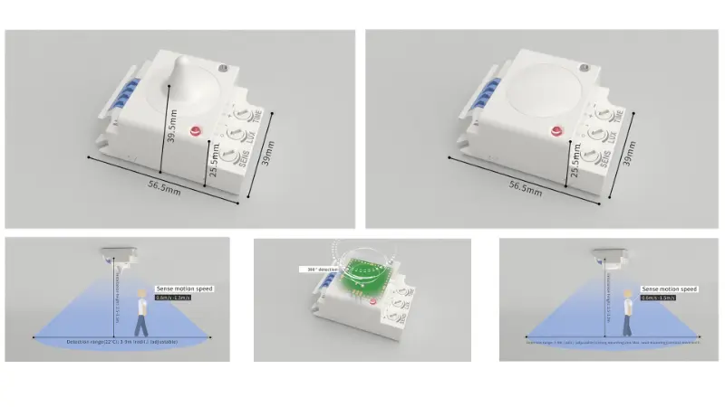 PDLUX Launches PD-MV1029A & PD-MV1029B 5.8GHz Sensores pro Smart Indoor Lighting